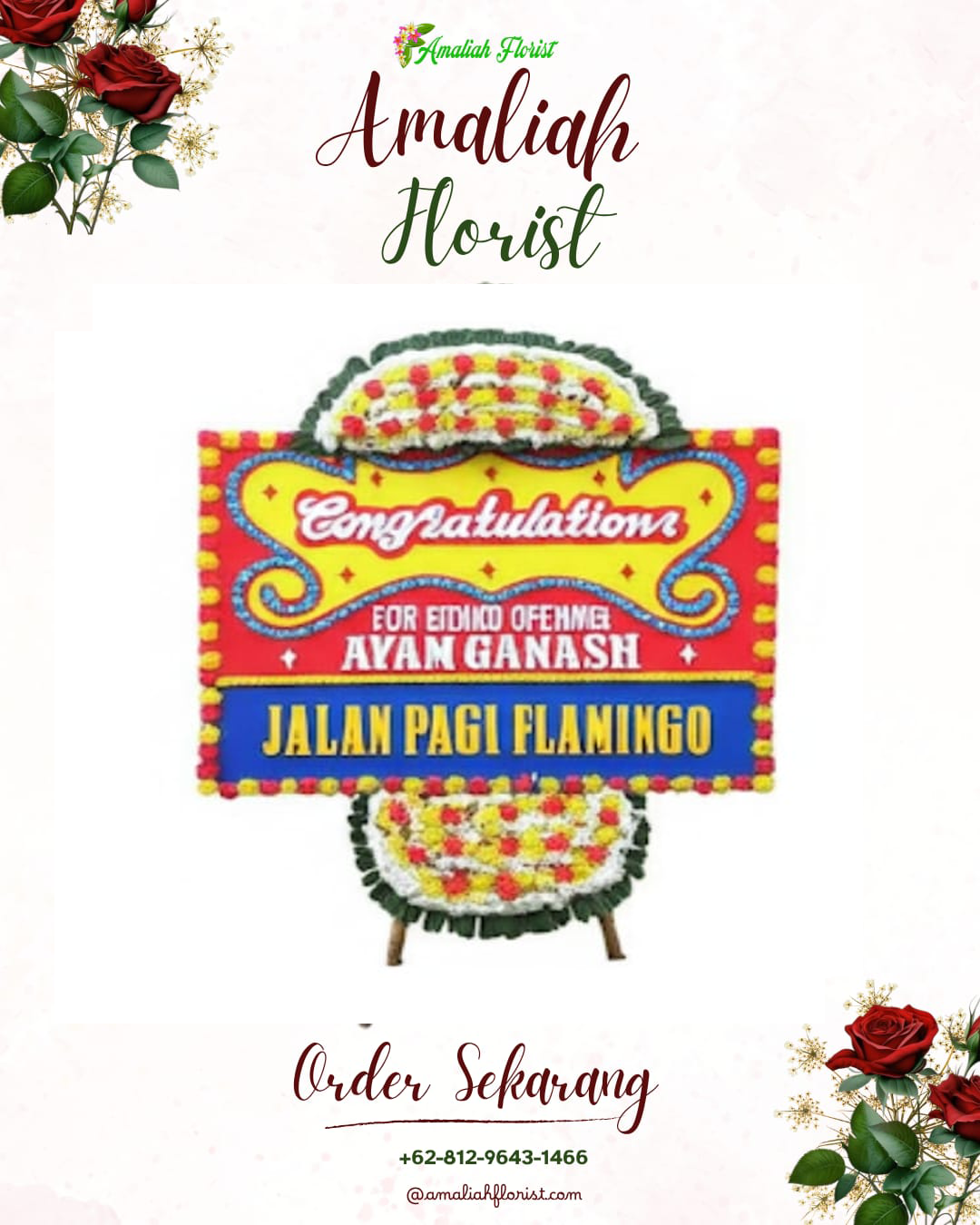 Sewa Papan Bunga Megamendung